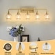 preview thumbnail 7 of 151, Modern Vanity Lights Dimmable Bathroom Light Fixtures with Glass Shade