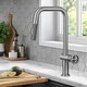 preview thumbnail 23 of 165, Kraus Urbix Industrial Solid Brass Kitchen Faucet KPF-3126 - 16 1/8" H Pulldown 2-Function 1-Handle - SFS - Spot Free Stainless Steel