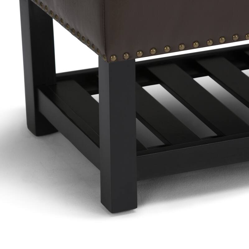 WYNDENHALL Riley 43 inch Wide Rectangle Ottoman Bench - 43 W x 17 D x 19 H