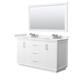 Option White / White Quartz Top / Brushed Nickel Hardware