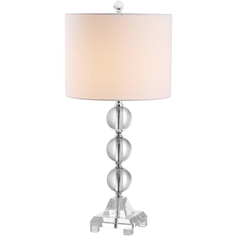 SAFAVIEH Lighting 24-inch Fiona Crystal Clear Table Lamp - 11"x11"x23.5"