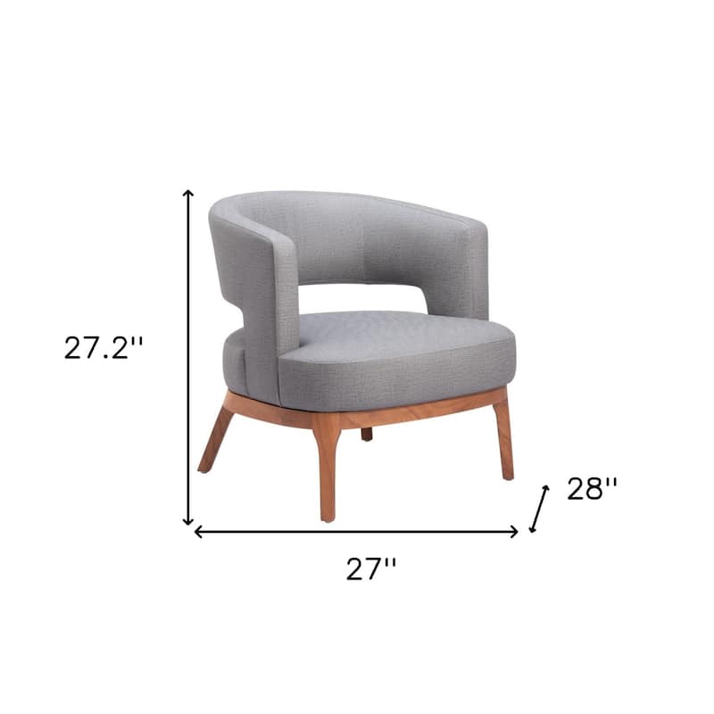 27" Faux Leather Arm Chair for Living Room or Office - 26.8” x 27.2” x 27.2”
