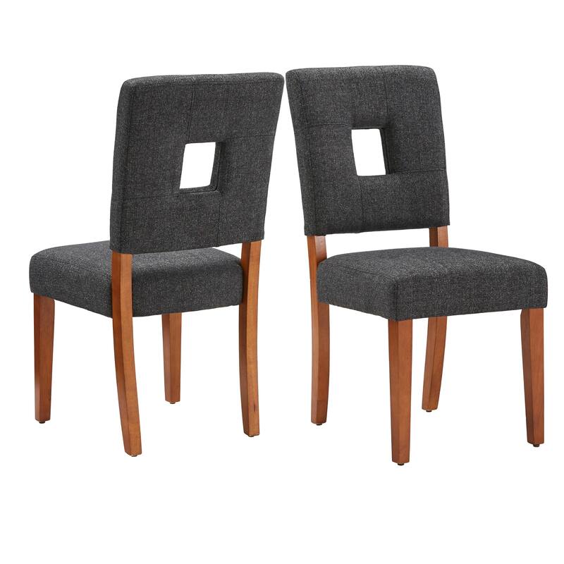 Calvados Upholstered Fabric Keyhole Dining Chairs (Set of 2) by iNSPIRE Q Classic