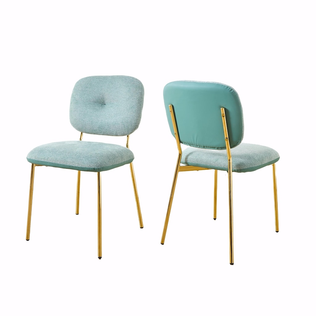 Minimalist Dining Chairs - Contoured Backrest, Stain-Resistant