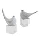 preview thumbnail 1 of 1, Uttermost Better Together Bird Sculptures, S/2 - 3.875 W x 10.5 H x 7 D (inches) Silver, Gray and Rust