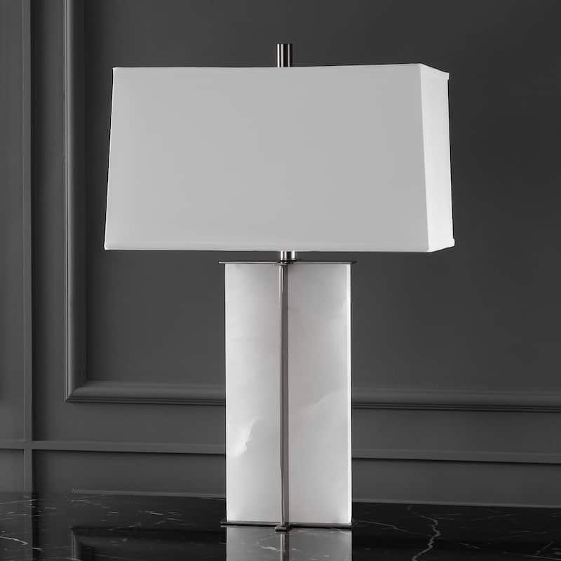 SAFAVIEH Couture Metha 31" Marble Table Lamp - 20" W x 11" D x 31" H - 20Wx11Dx31H
