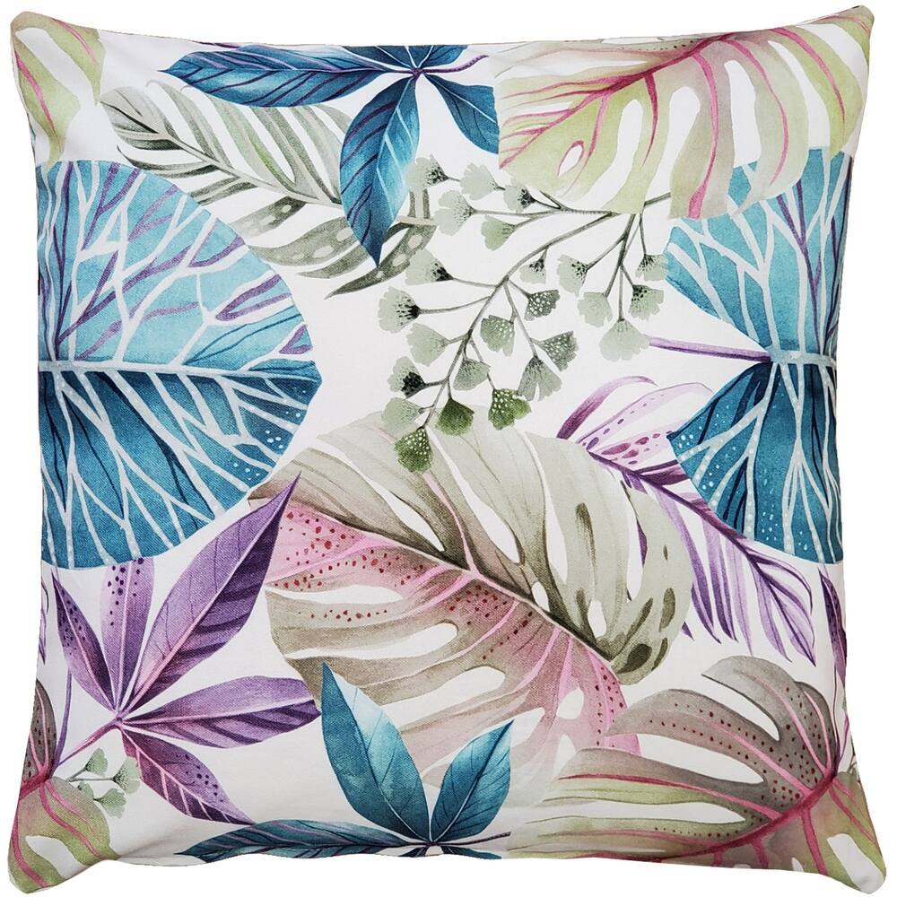 Thai Garden Leaf Throw Pillow