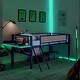 preview thumbnail 22 of 28, Kids and Baby Twin Size Metal Loft Bed with Desk,LED Lights,Storage Shelves