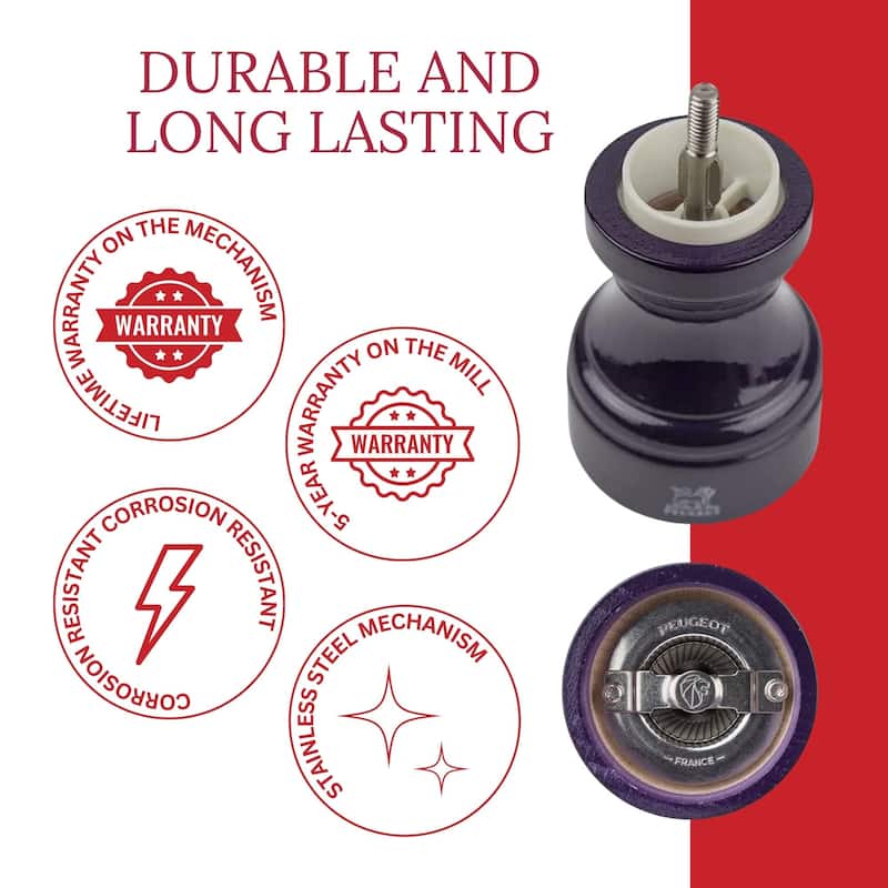 Peugeot Bistro Pepper and Salt Mill Set - 10cm - 4in.