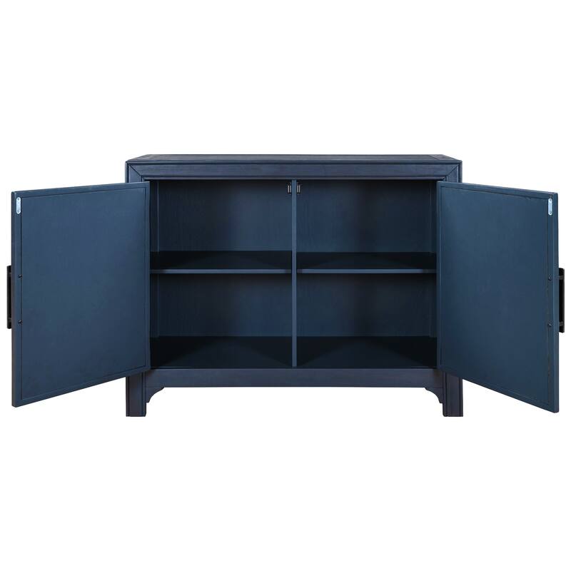Modern Console Table Sofa Table for Living Room with 2 Shelves