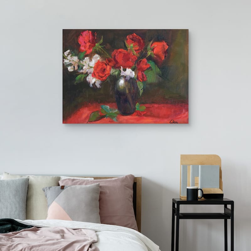 Roses Are Red by Alexi Fine Canvas Art Print
