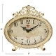 preview thumbnail 15 of 28, Decorative Pewter Mantel Clock