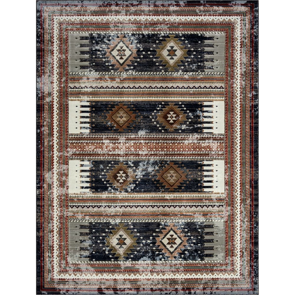 Petra Southwestern Power-Loom Area Rug