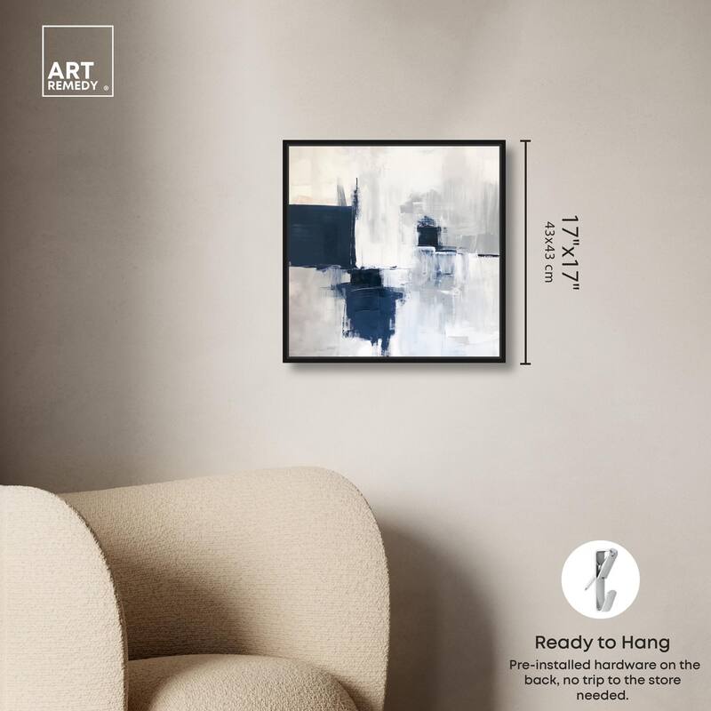 Porcelain Blue on White I Canvas by Art Remedy