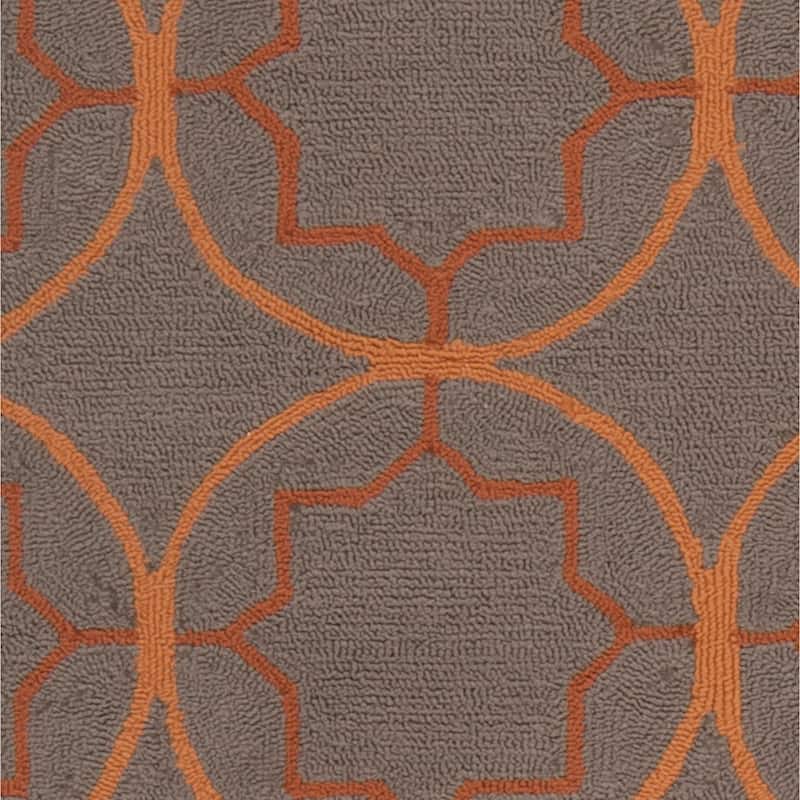 Hand-hooked Dolly Contemporary Geometric Indoor/ Outdoor Area Rug