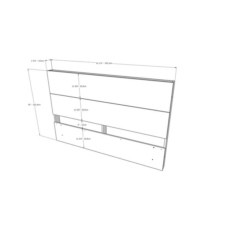 Apollo Platform Bed with Headboard, Bark Grey and Black