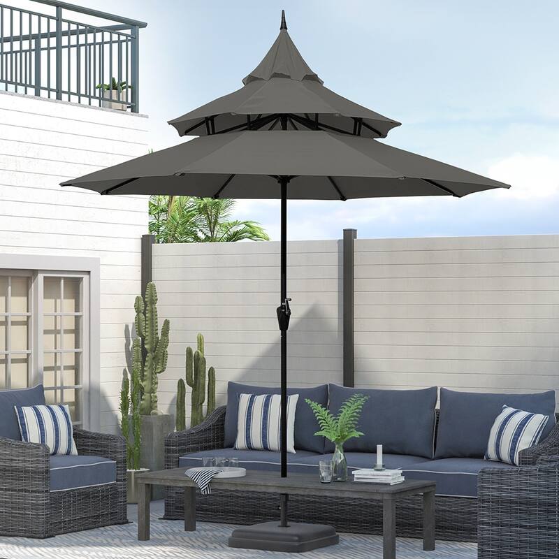 Maypex 9-foot Pagoda Market Umbrella