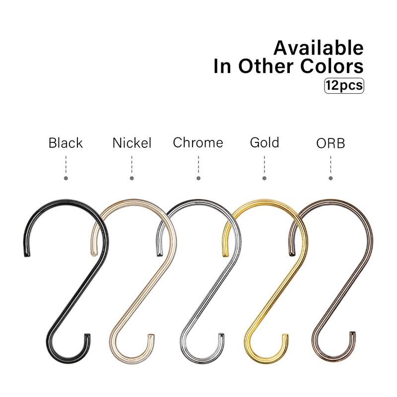 Utopia Alley Rustproof Zinc Shower Curtain Hooks Rings, Set of 12