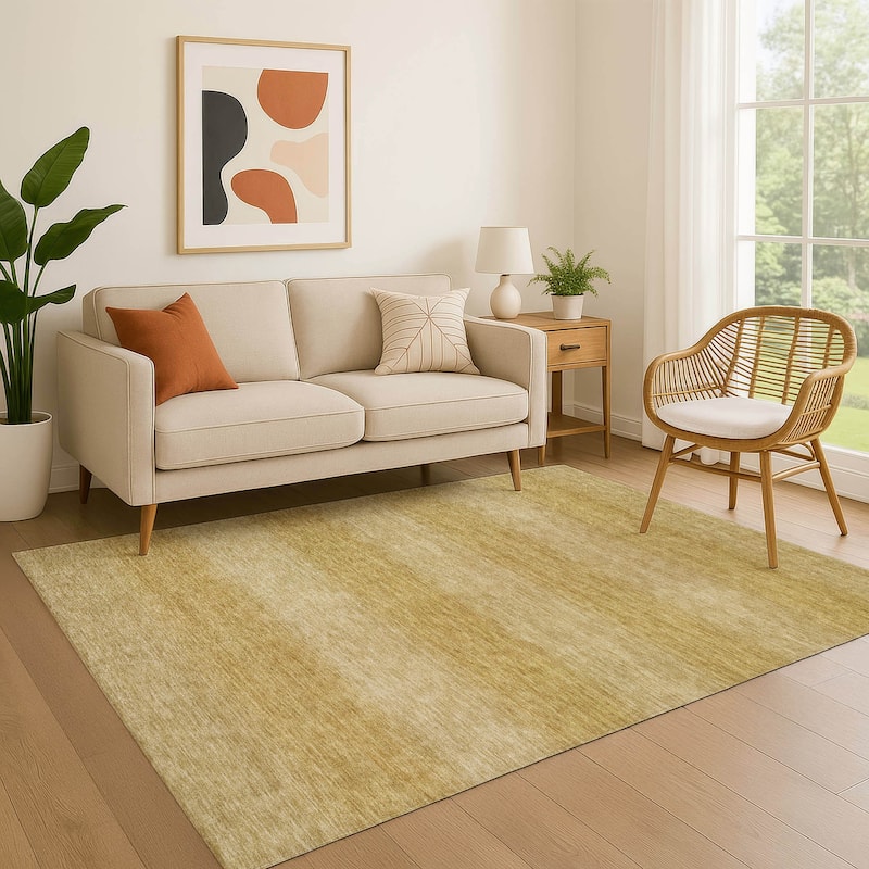 Premium Washable Super Soft Casual Ombre Mayfield Rug - Wheat - 2'6" x 3'10"