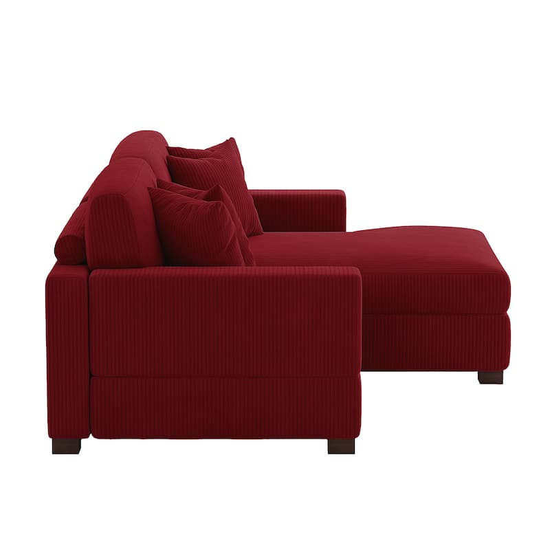Oversized L-shaped Modular Sectional Sofa with Chaise Lounge