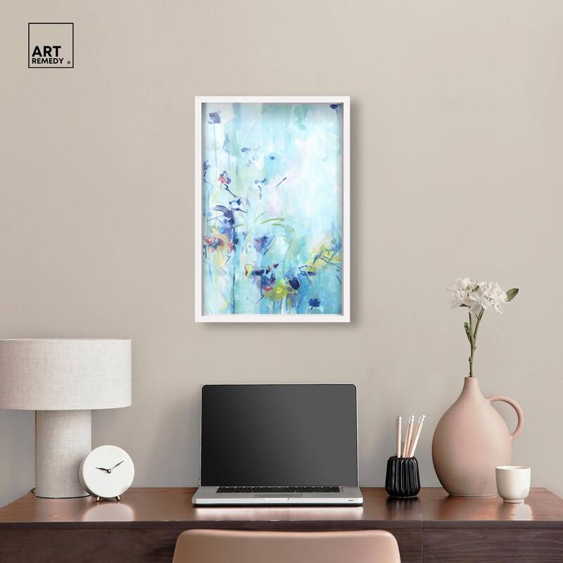 Heavenly Blue I Shadowbox by Art Remedy