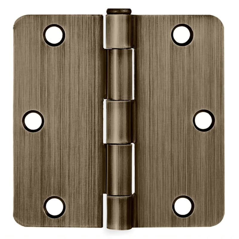 Design House 188383 3-1/2" x 3-1/2" Butt 1/4" Radius Corner Surface