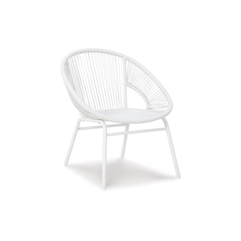 Hely 3 Piece Outdoor Table and Chairs Set, White All Weather Resin Wicker On Sale Bed Bath