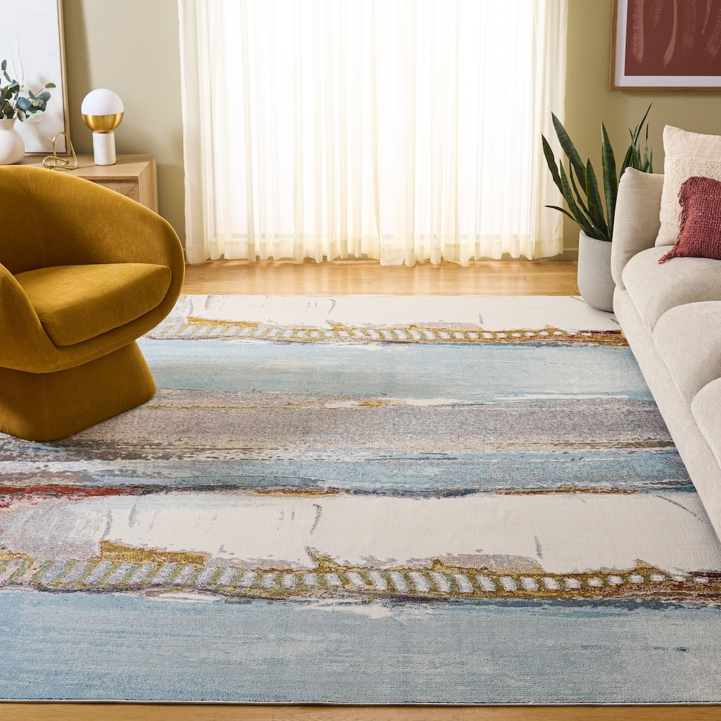 SAFAVIEH Aria Moeidur Modern Abstract Rug