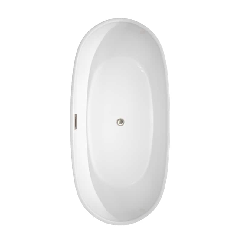 Wyndham Collection Rebecca 65-inch Freestanding Bathtub with Faucet