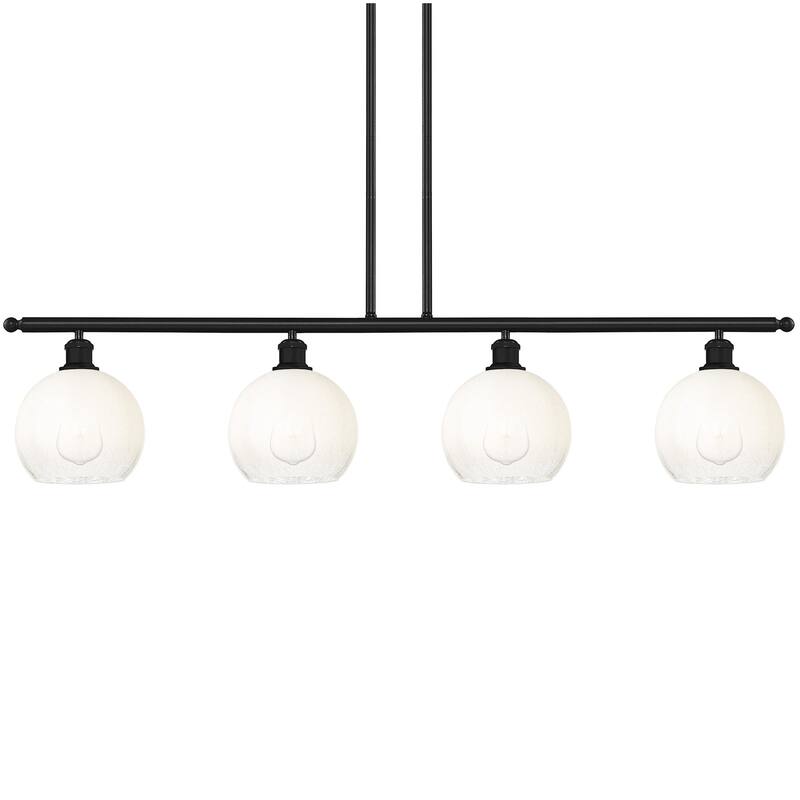 Innovations Lighting 516-4I-11-48 Brookhaven Globe Linear Brookhaven - Matte Black / Opal