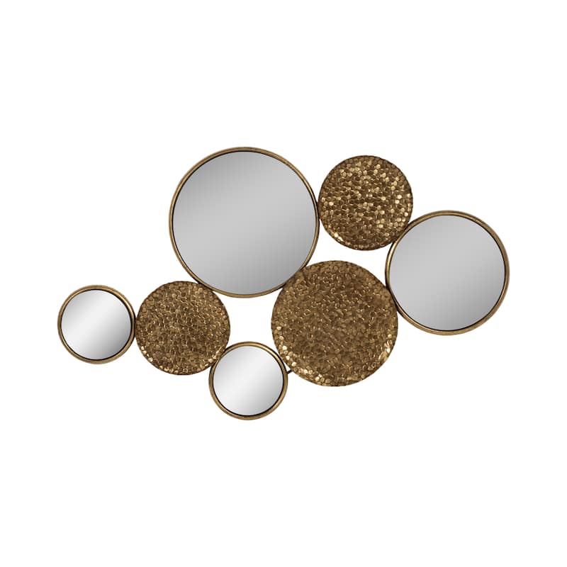 Sagebrook Home Iron & Glass Artisanal Circle Harmony Wall Accent