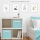 preview thumbnail 3 of 4, Sweet Jojo Designs Blue and Green Dream Big Dino Mod Dinosaur Collection Wall Decor Art Prints (Set of 4)