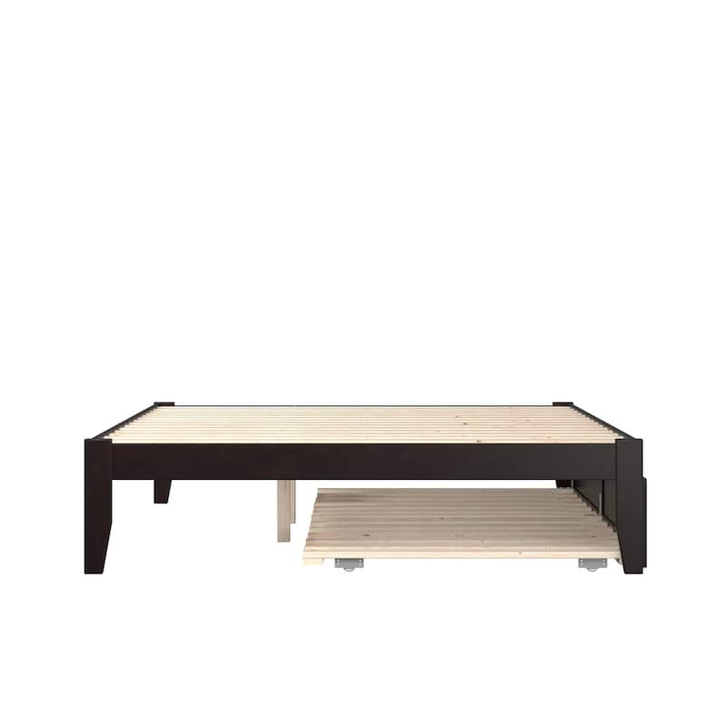Colorado Queen Bed with Twin XL Trundle in Espresso