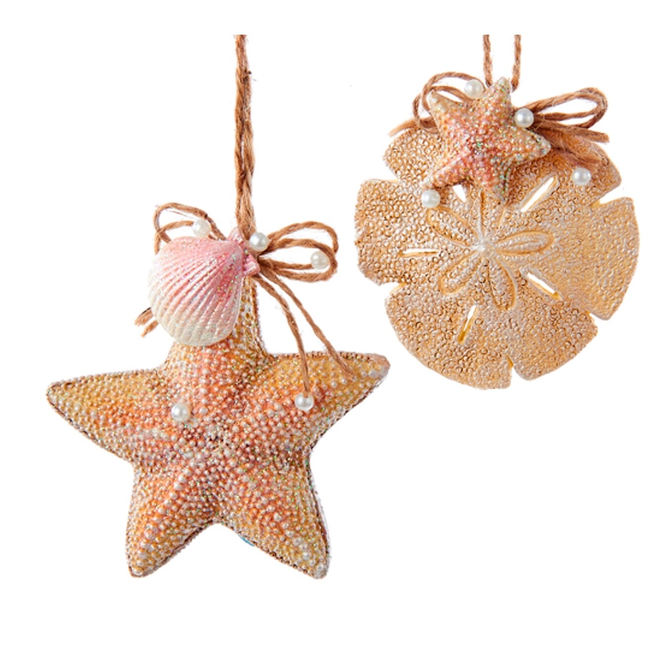 Shop Kurt Adler Coastal Starfish And Sand Dollar Holiday Ornaments