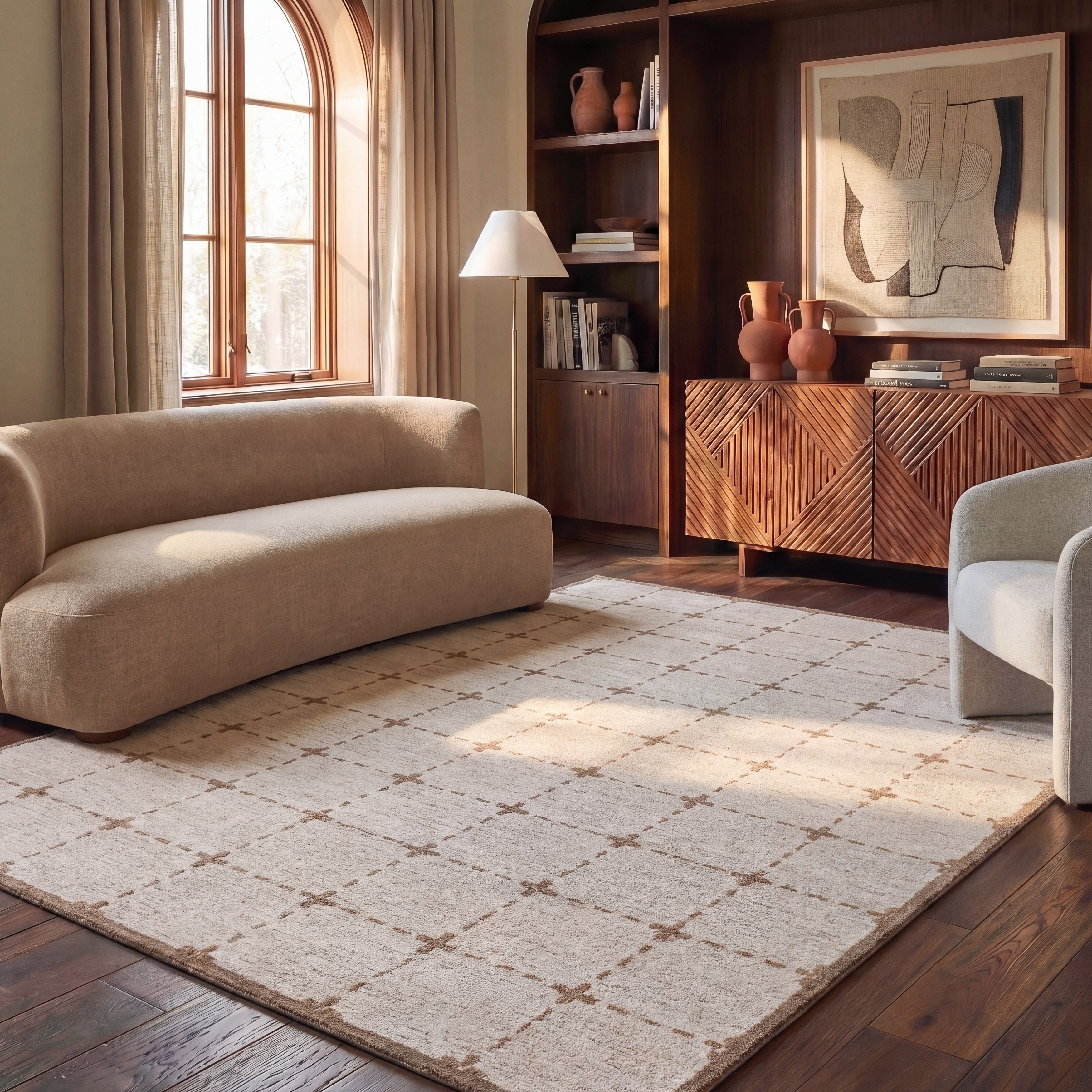 SAFAVIEH Hand-Tufted Genre Fidan Modern & Contemporary Wool Rug