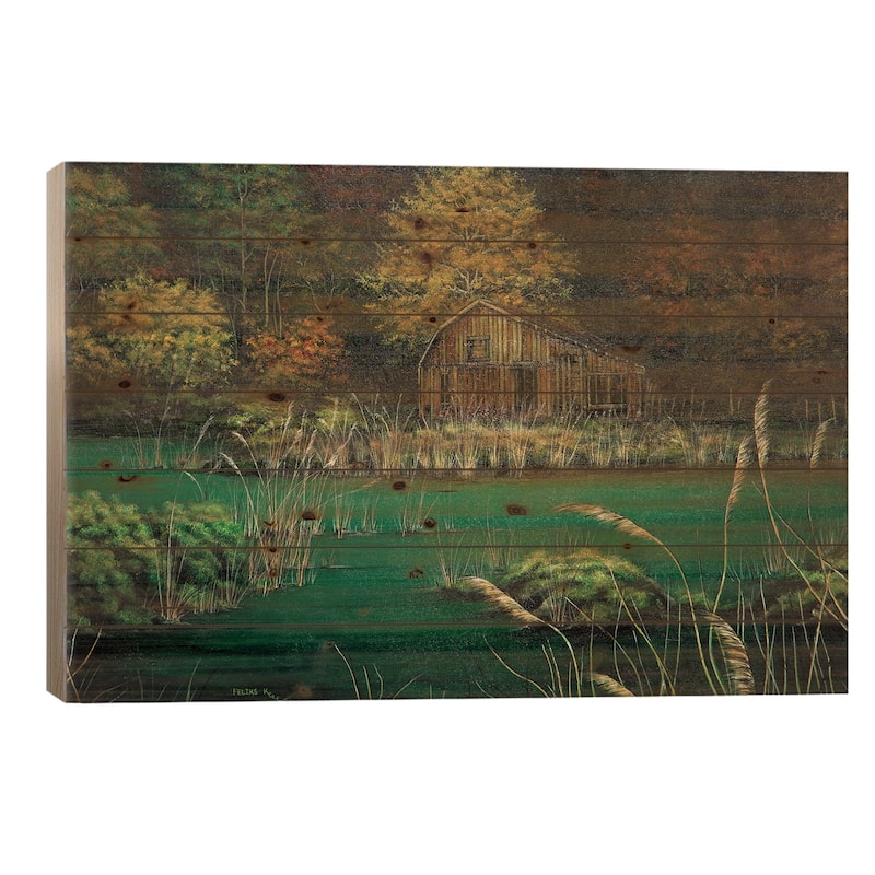 Good Memories Print On Wood by ColorByFeliks - Multi-Color - 18x26x1.5