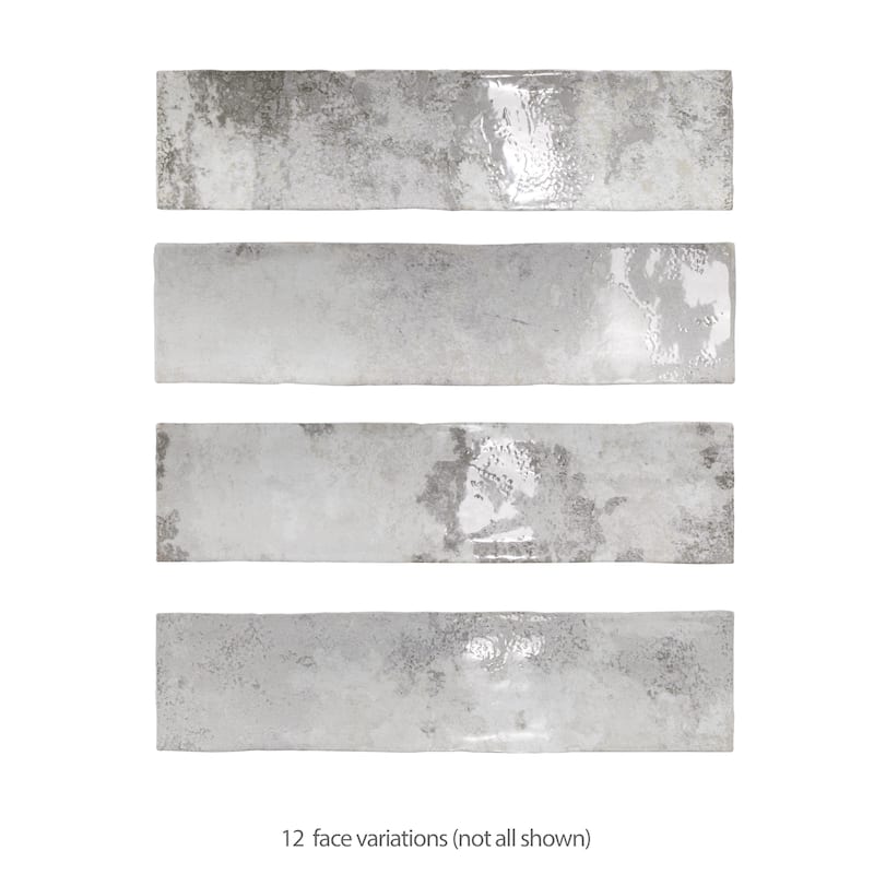 Merola Tile Biarritz Grey 3" x 12" Ceramic Wall Tile