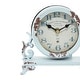 preview thumbnail 23 of 24, Black Metal Scroll Decorative Clock (Set of 2) - 7 x 3 x 7