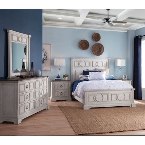 Bristow Antique White 5-piece King Bedroom Set by Greyson Living