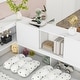 preview thumbnail 5 of 7, White Full Size Wood Floor Bed with Bookcases and Sliding Doors