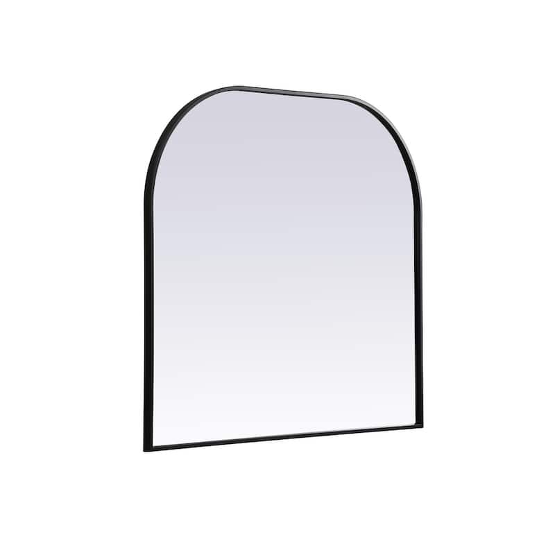 Indigo Home Metal Frame Arch Mirror 36x34 Inch