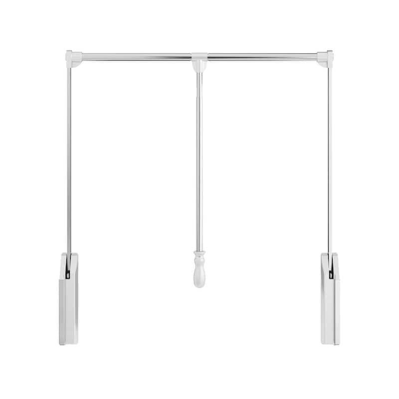 Hardware Resources 32 Inch Wide Pull Down Closet Rod with Soft Close