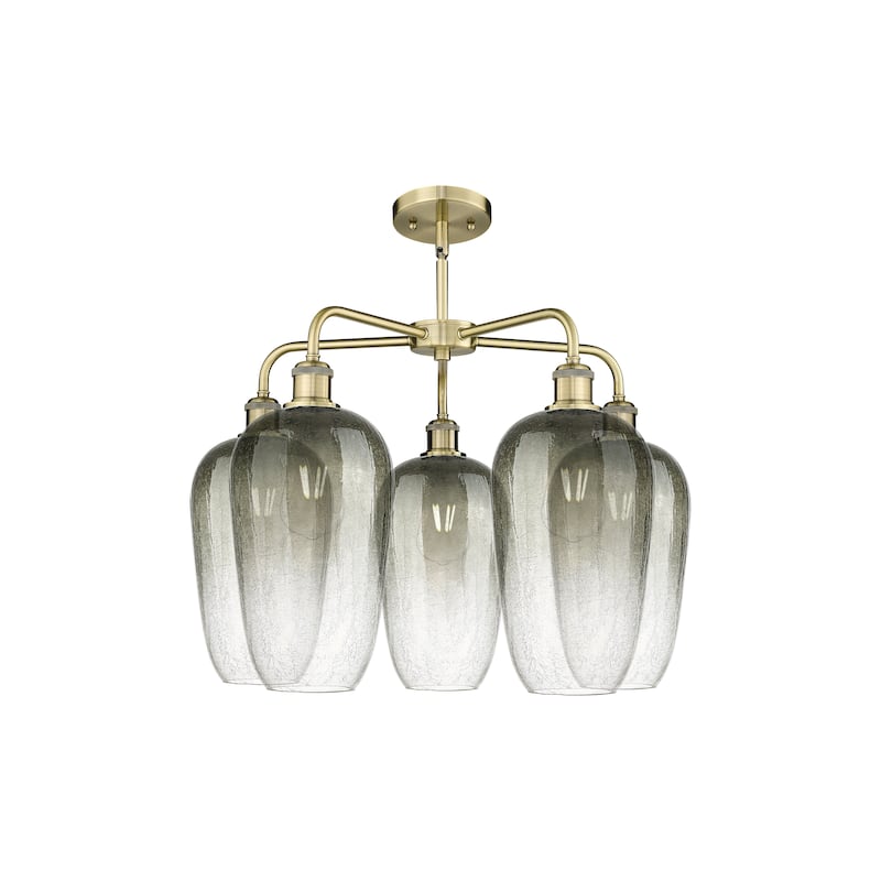 Innovations Lighting Endless Possibilities Ballston - Brookhaven Flute - 5 Light 26" Stem Hung Chandelier