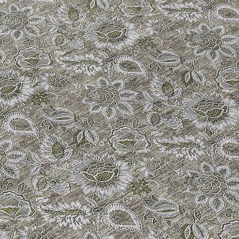 Machine Washable Indoor/ Outdoor Chantille Floral Rug