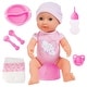 preview thumbnail 1 of 3, Bayer: Piccolina Newborn Baby Doll - 16" Pink Sheep - Potty Training Functions, Includes Feeding Accessories, Open/Closes Eyes
