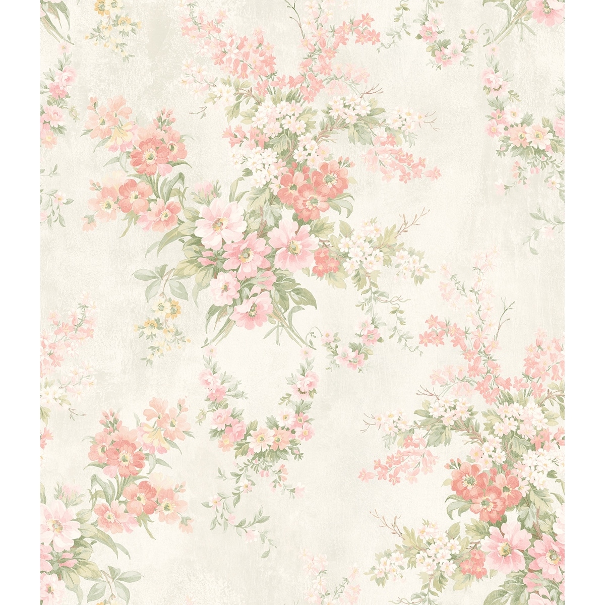 Seabrook Designs Laetitia Floral Unpasted Wallpaper