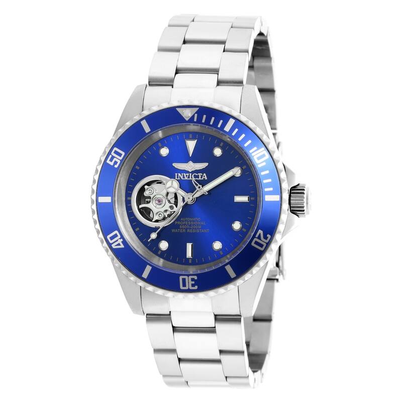 Invicta Men's 20434 Pro Diver Automatic 3 Hand Blue Dial Watch
