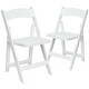 preview thumbnail 30 of 65, Wood Folding Chair with Vinyl Padded Seat (Set of 2)