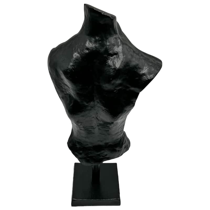 16 Inch Tall Decorative Handmade Aluminum Abstract Body Sculpture - 8 x 4 x 16 in