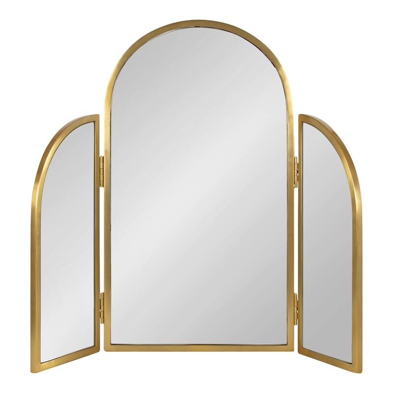 Kate and Laurel Amoli Tri-Fold Arch Mirror - 28x28